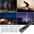 1000 Lumens Rechargeable Tactical Flashlight Water Resistant XHP50 Zoomable Super Bright Outdoor Torch Light With Power Display